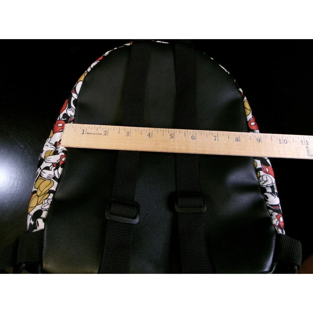 Disney Mickey Mouse Mini Backpack Bioworld All‎ Over Print White Black Red Bag